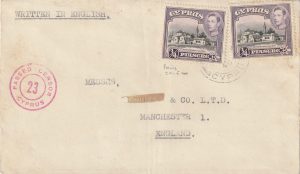 1940 CYPRUS - GB..WW2 CENSORED ..