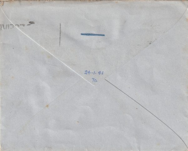 1941  GIBRALTAR - GB..NAVAL FORCE "H" AIR FEE PAID.. [22981] - Image 2