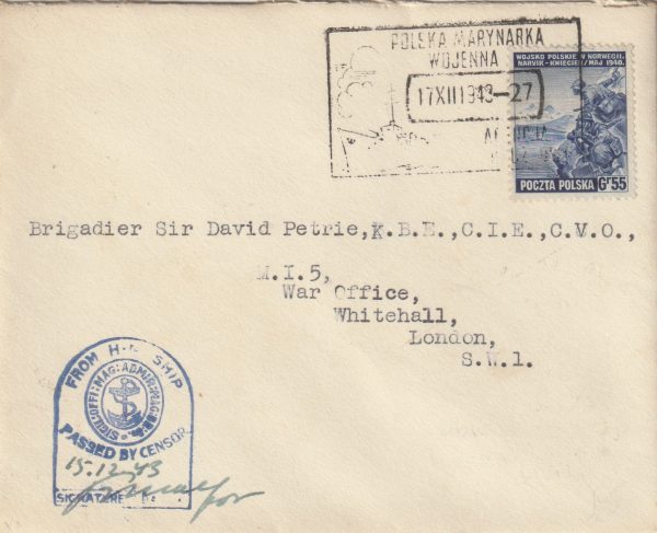 1943 POLAND - GB…POLISH FREE FORCES SUBMARINE "WILK".. [22991]