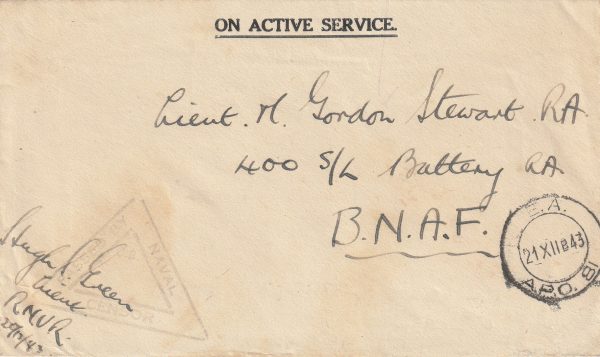 1943  KENYA - B.N.A.F…HMS TANA SHORE BASE..