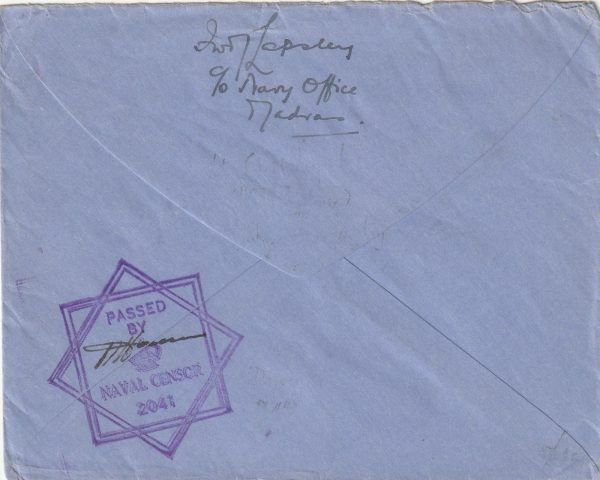1943 INDIA - IRELAND..CENSORED in EGYPT.. [23026] - Image 2