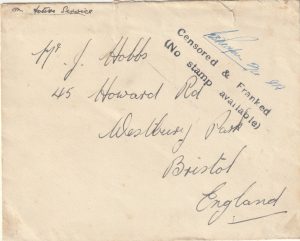 1940 - 1945 GREAT BRITAIN…NAVAL CENSORSHIP..