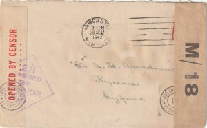 1942  AUSTRALIA - CYPRUS..WW2 TRIPLE CENSORED..
