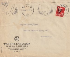 1941 NORWAY - SWEDEN..WW2 BETWEEN WAGONS LITS / COOK OFFICES..