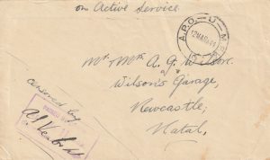 1941 KENYA - SOUTH AFRICA (NATAL)..SOUTH FRICAN FORCES..