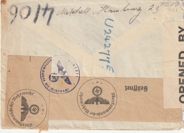 1940 GERMANY - USA..INTERCEPTED BY BRITISH & CONDEMNED.. [23065] - Image 2