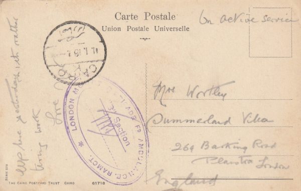 1916  EGYPT - GB..1916 MOUNTED FIELD AMBULANCE BRIGADE..
