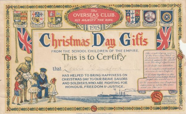1915 GB..OVERSEAS CLUB
