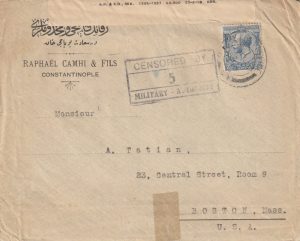 1919 TURKEY - USA…ARMY OF THE BLACK SEA…