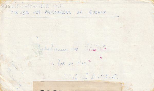1944 GB (ISLE of MAN) - BELGIUM.. CIVIL INTERNEE CAMP X HOSPITAL..