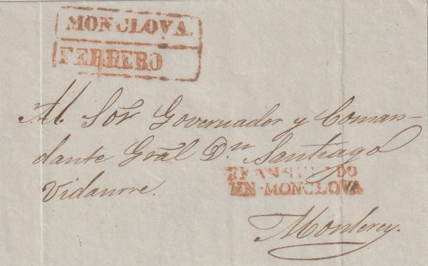 1858 MEXICO…MONCLOVA to  MONTEREY…