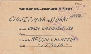 1943 SOUTH AFRICA - ITALY…WW2 ITALIAN POW..