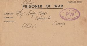 1945  ALGERIA - ITALY..USA PRINTED PRISONER of WAR LETTER SHEET..