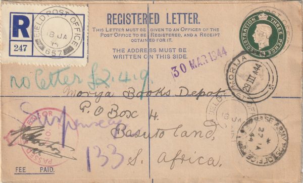1944  ITALY - BASUTOLAND..WW2 NATIVE PIONEER CORPS..