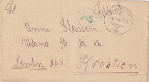 1943 CROATIA…WAFFEN SS FELSPOST CENSORED..