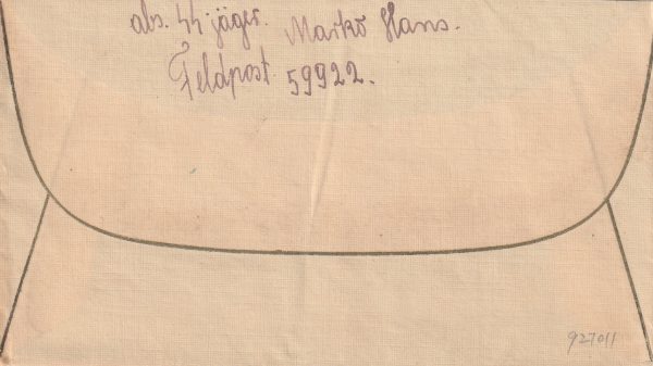 1943 CROATIA…WAFFEN SS FELSPOST CENSORED.. [23115] - Image 2