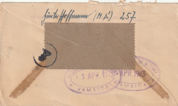 1943 JAMAICA - GERMANY…INTERNED MERCHANTMAN.. [23116] - Image 2