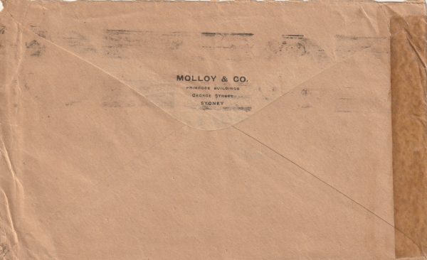 1914 AUSTRALIA - USA..WW1 CENSORSHIP.. [23130] - Image 2