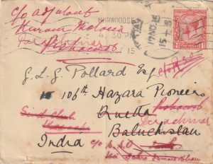 1915 GB - INDIA..106th HAZARA PIONEERS