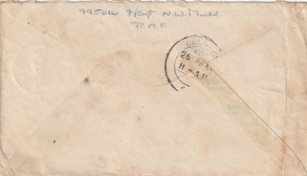1944 CEYLON - INDIA..RAFPOST COLOMBO.. [23145] - Image 2