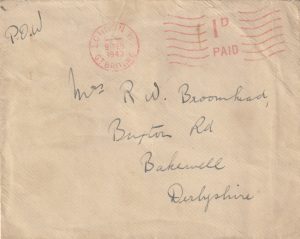 1943 ITALY - POW MESSAGE VIA VATICAN..
