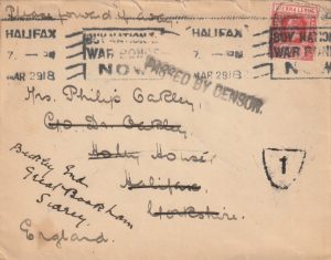 1918 SIERRA LEONE - GB…CENSORED & RE-DIRECTED..