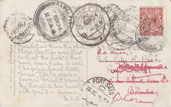 1924 G.B. - EGYPT - INDIA..N.W.P. CAMP No 2…