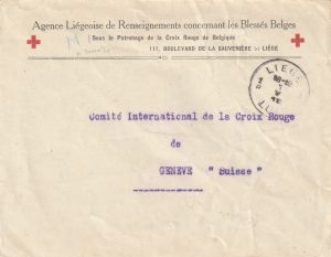 1915 BELGIUM - SWITZERLAND..RED CROSS