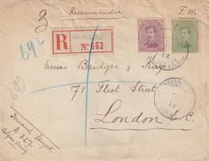 1916 BELGIUM - GB..WW1 REGISTERED