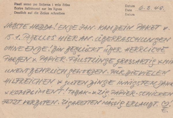 1948 YUGOSLAVIA - AUSTRIA..POW MAIL.. [23178] - Image 2