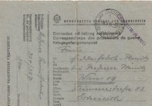 1946 YUGOSLAVIA - AUSTRIA..POW MAIL..