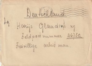 1943 LATVIA - GERMANY…WW2 LATVIAN VOLUNTEER WORKER..