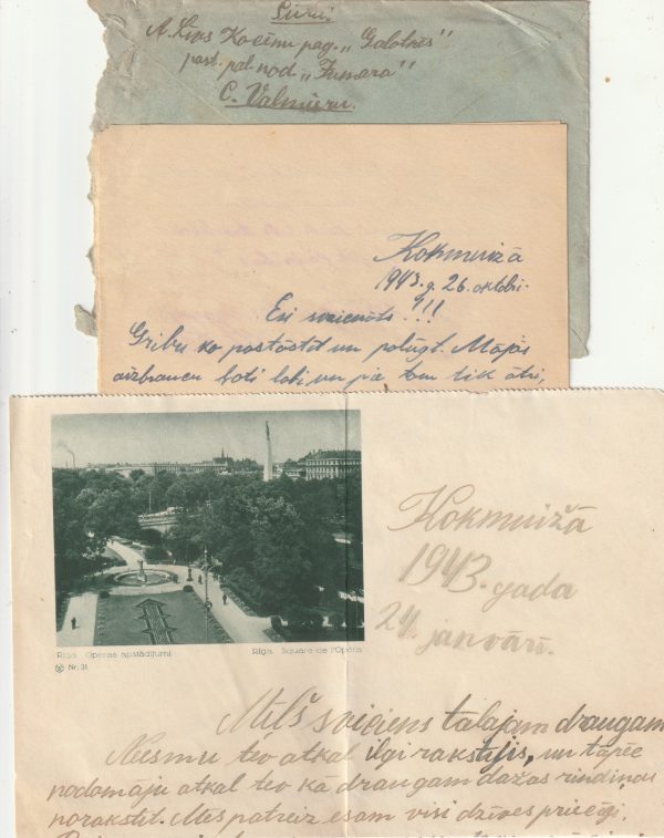 1943 LATVIA - GERMANY…WW2 LATVIAN VOLUNTEER WORKER.. [23192] - Image 2