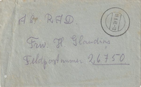 1943 LATVIA - GERMANY…WW2 LATVIAN VOLUNTEER WORKER..