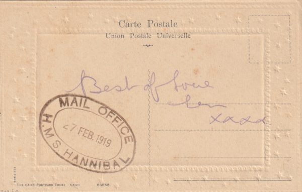 1919 EGYPT…HMS HANNIBAL..