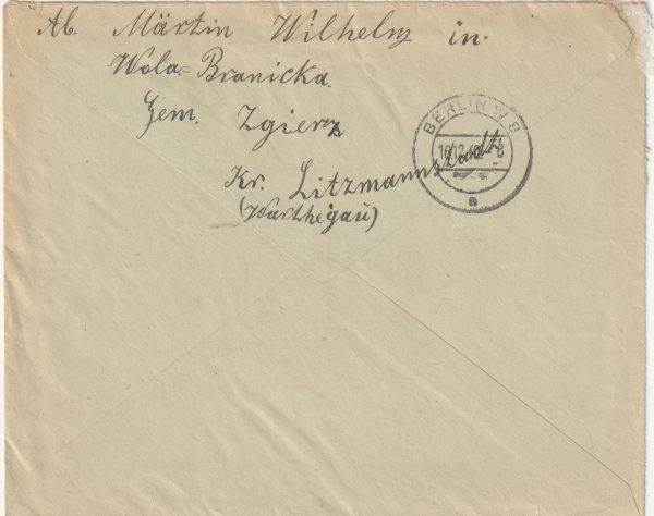 1940  POLAND - GERMANY..HAND DRAWN REGISTERED.. [23210] - Image 2
