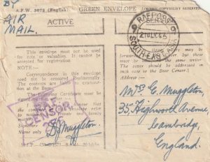 1945  INDIA - GB..RAFPOST 9 S.E. ASIA..