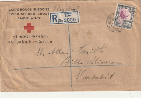 1936  KENYA ITALIAN ETHIOPIAN WAR..SWEDISH RED X AMBULANCE…
