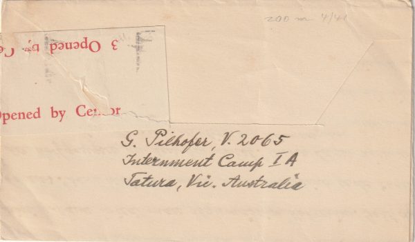 1944 AUSTRALIA - GERMANY..WW2 POW MAIL.. [23244] - Image 2