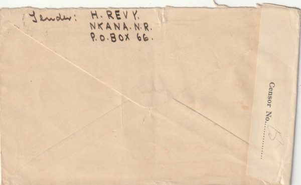1940  NORTHERN RHODESIA - USA..WW2 CENSORED.. [23248] - Image 2
