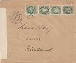 1914 NORWAY - FINLAND..WW1 CENSORSHIP..