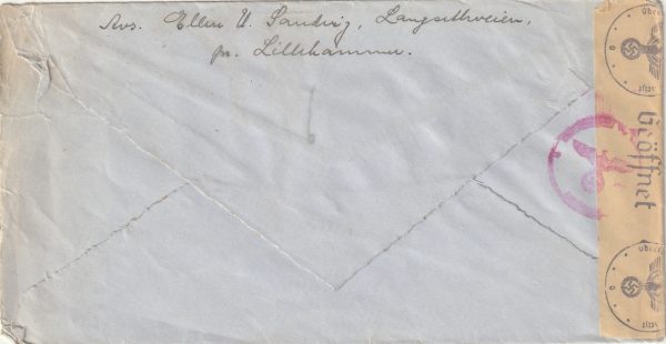 1943 NORWAY - DENMARK..WW2 GERMAN OSLO CENSOR.. [23278] - Image 2