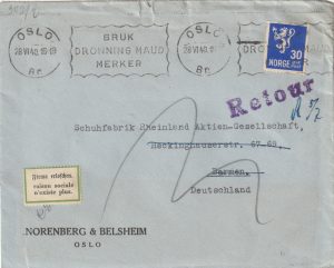 1940  NORWAY - GERMANY..CENSORED in BERLIN & R.T.S…