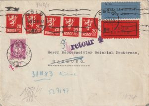 1942  NORWAY - GERMANY..CENSORED in BERLIN & R.T.S…