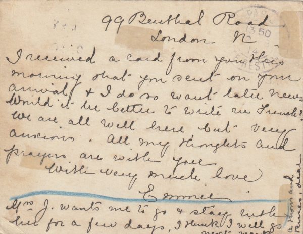 1914 GB - FRANCE…DESTINATION CANNOT BE REACHED..RETOUR.. [23292] - Image 2