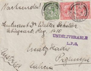 1914 GB - AUSTRIA (PRZEMYSL)..UNDELIVERABLE..