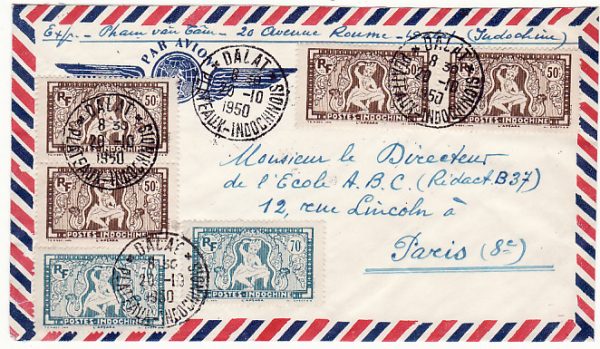 INDO-CHINE-FRANCE [1950 DALAT to PARIS]