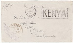 KENYA-INDIA.. WW2 DIRECTORATE of PRINTING & STATIONARY SERVICES...