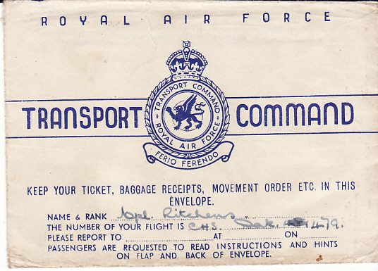 IRAQ - EGYPT....WW2 RAF TRANSPORT COMMAND...