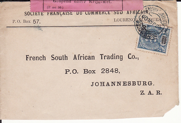 LOURENCO MARQUES - SOUTH AFRICA...1900 PORTUGUESE COLONY to BOER WAR ...